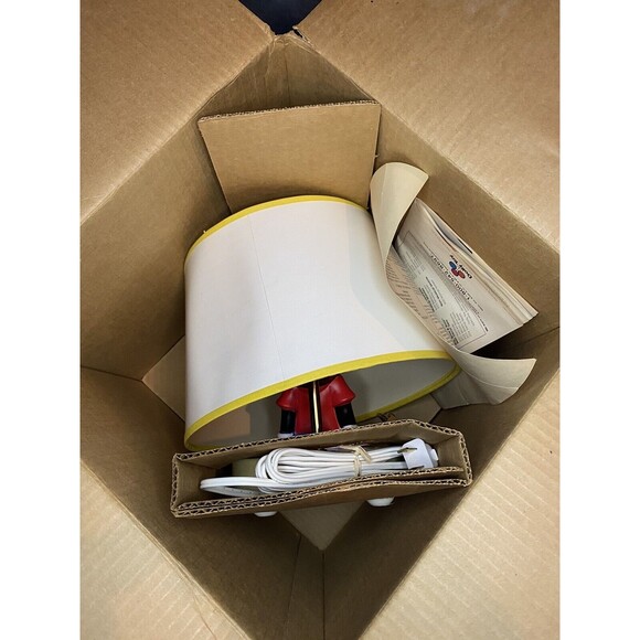 Vintage 80s DISNEY Mickey Mouse Nursery Lamp Original Shade 1981 Open Box - Picture 2 of 12